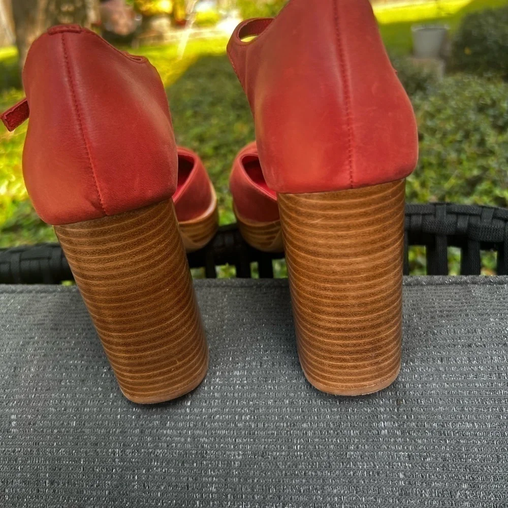 โถ๏ธ Jeffrey Campbellโ๏ธ Star Man Pump Size 10 Red - Picture 9 of 17